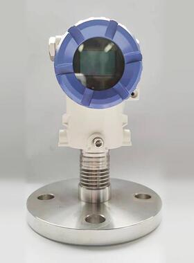 高度压单法兰能隔膜压力4~20mA单晶硅力精变送器直装型智OJC数显