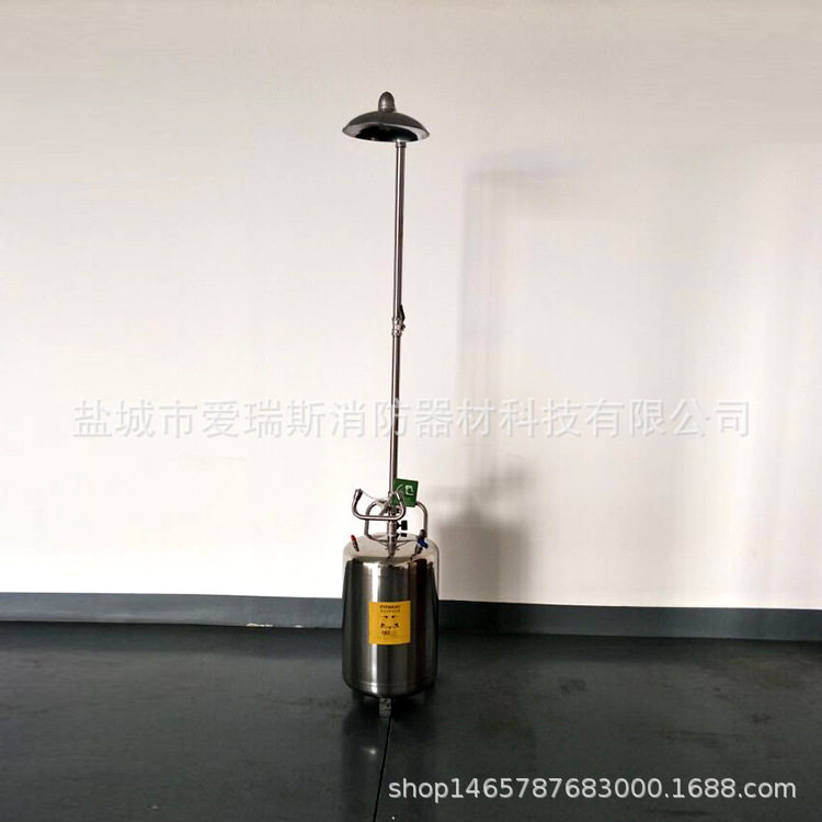 304不锈钢70L双口洗眼推车