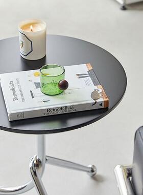 沙发边几intage樱桃木网茶几创意v圆形几客厅家用迷角你桌1红简约