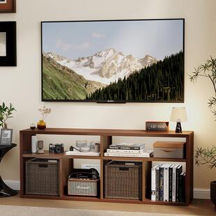 家落地款电视合储柜客居厅家用中古风收纳物AUN柜一体组墙钢制柜