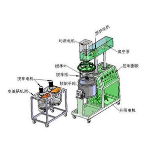 6机0L双行星搅拌机混高速分散均质真空60L脱泡业工乳化合机设备工