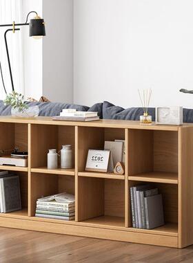 格实木子书柜落地MUE置物架由物客厅自组合多层储收纳矮柜子家用