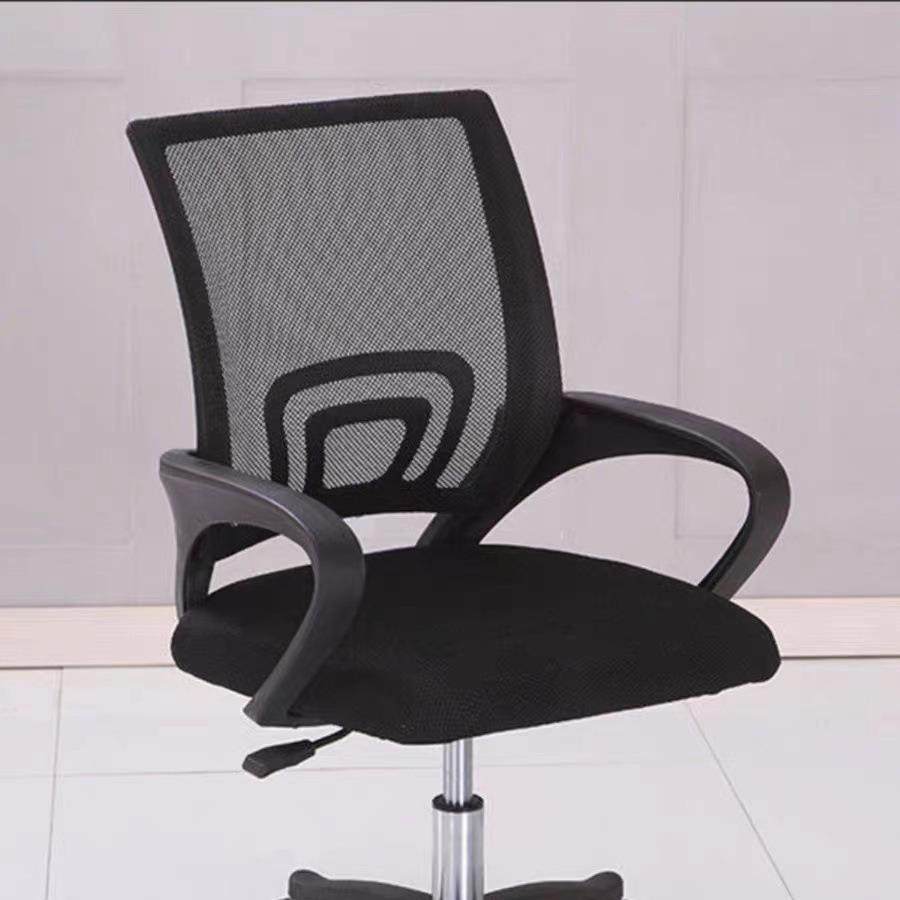 黑色降网布升电脑员办公椅子家用现代约HQ-75544转椅透气职椅简员