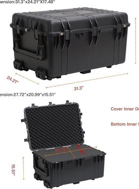 影MJ-p1630p塑工料具箱31293寸安全箱摄器材防水拉杆