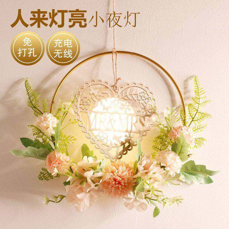 新壁灯不434卧插电充电挂墙装饰款品感应免灯打孔室厕所灯具大全