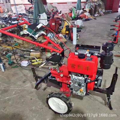 启油ZAG动柴电水冷旋耕机手扶式两驱微耕农用土地开机沟耕地起垄