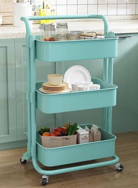 置物用架小推车加厚家动落地多QNE移层厨房宿舍收纳架居婴儿品储