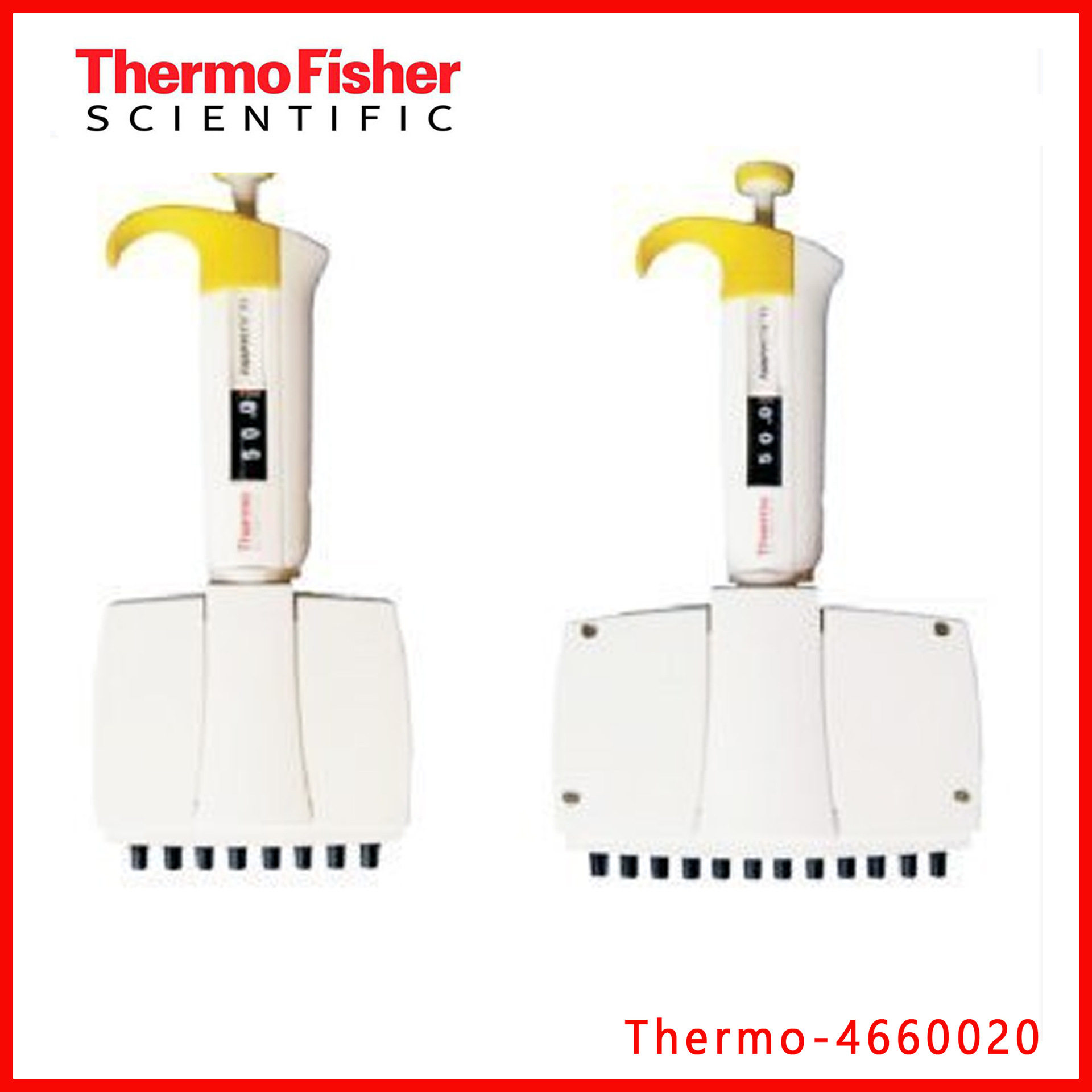 赛默飞Thermo 4660020 F3可调8道移液器, 半支消毒,30-300ul