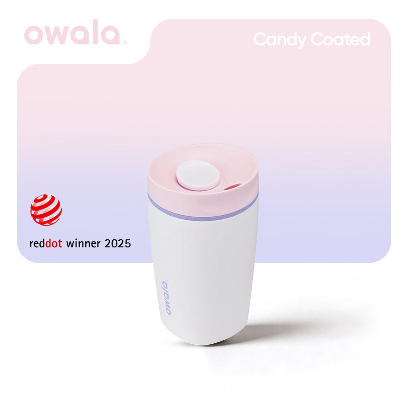 Owala咖啡杯直饮杯保温杯推盖不锈钢水杯马克杯随手杯子礼物355ml