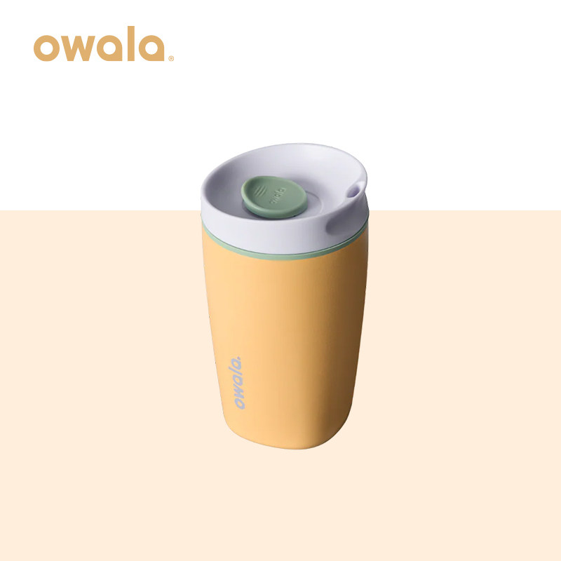 Owala咖啡杯直饮杯防漏保温杯不锈钢水杯带盖马克杯随手杯子355ml