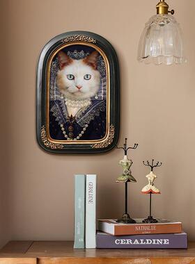 树脂相框法式宫廷古典装饰小众艺C176术咪肖像室儿童房床画头卧猫