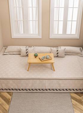 用新款水洗UVU高端雪尼尔炕盖现代简约四件季通东北大炕可防滑三