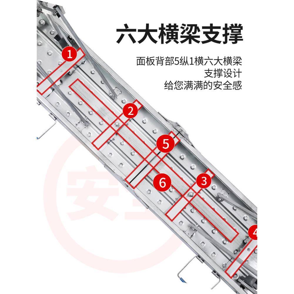 马凳厚升折叠加特厚装修降伸缩铁蹬梯子脚手架厂79303家直销工地