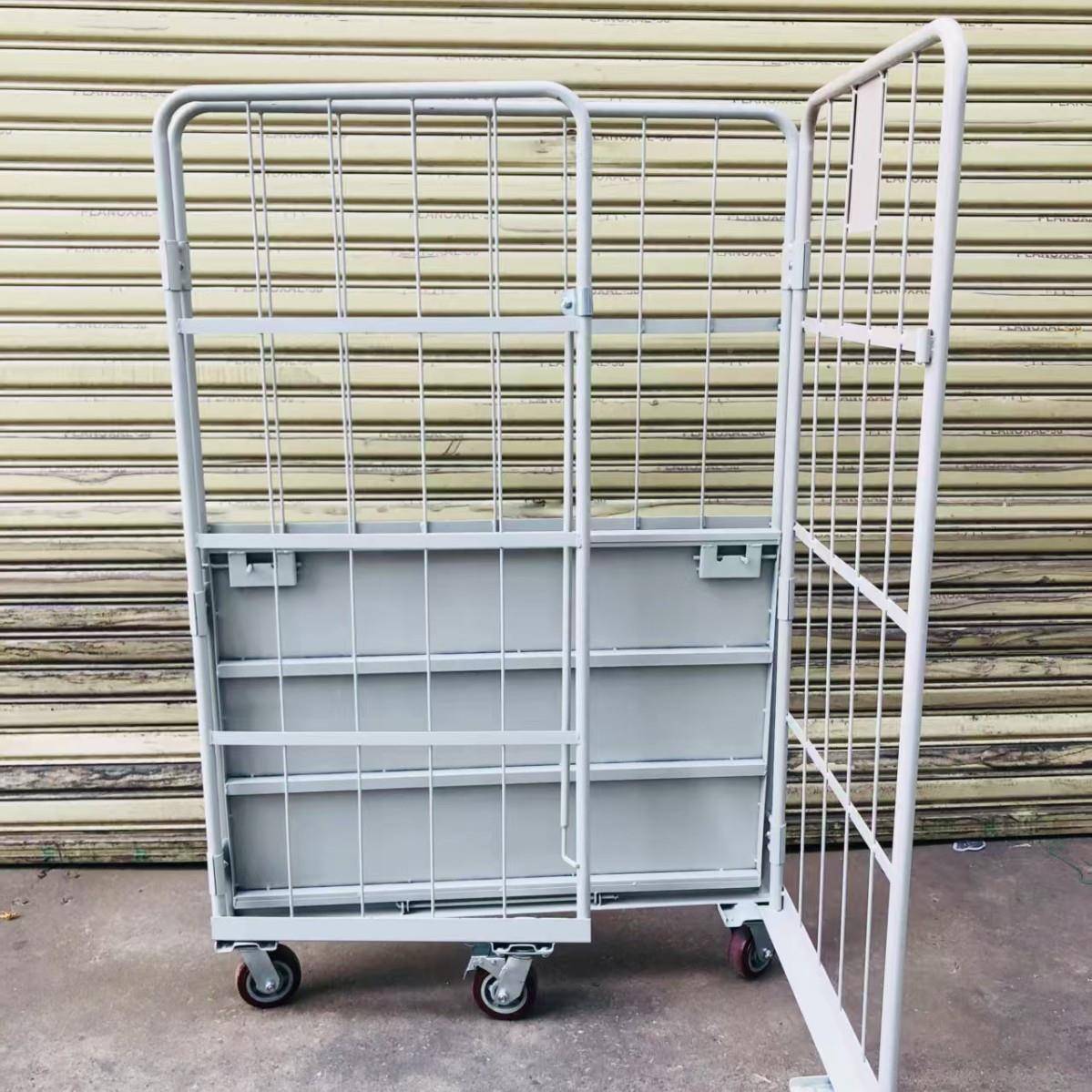 现货仓储分拣理货台物流车折移动周转叠NHD推流车快递物搬运笼车