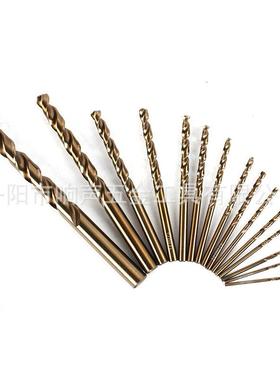 装15pc含钴黄M2烤钻麻花混凝土水泥墙壁混合套打89983孔瓷砖钻头