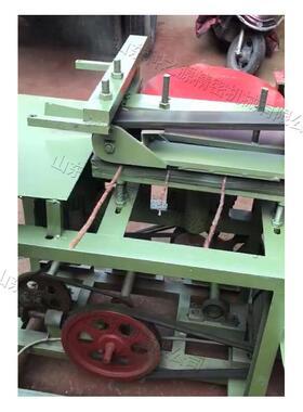 烧烤签红柳木签削尖机木质圆棒签子磨削66720机全红自动柳磨尖条