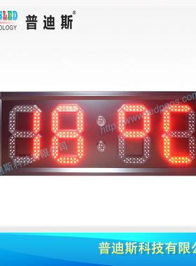 8OD-8R-88寸红色ED时间温度屏ED电子时间温L度L电子显示屏大屏钟