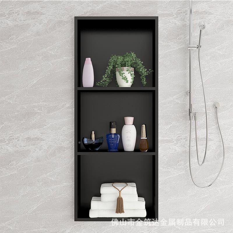 壁龛嵌入式不客锈淋LSG钢浴室卫生间卧室厅存放收纳架浴房置物金