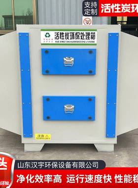 废处理PP气干式漆30299雾过滤保箱装二级活性炭吸附置活性炭吸环