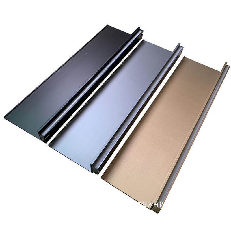 铝合金发隔光层25858板层墙上书架壁挂架装金饰创意L搁板LED属板