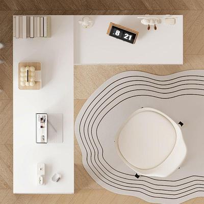 角书家用学转习桌子NGN卧室女桌一生梳妆台书柜体实木L型拐角电脑