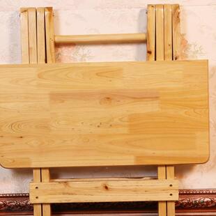 家用摊简易实木香柏木吃桌子折叠F5M59865桌摆地桌便携椅饭馆餐桌