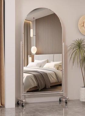 地全身镜可移VXT动家用店清试衣镜子服装显瘦美落颜舞蹈卧室穿高