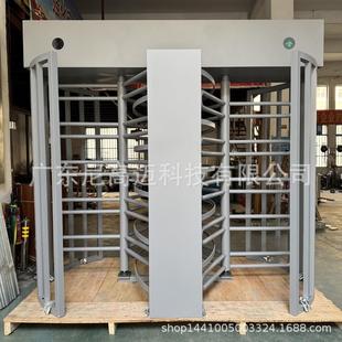 双通道旋转栅栏业门986小区物成品旋转门通防随尾全高转闸不锈钢