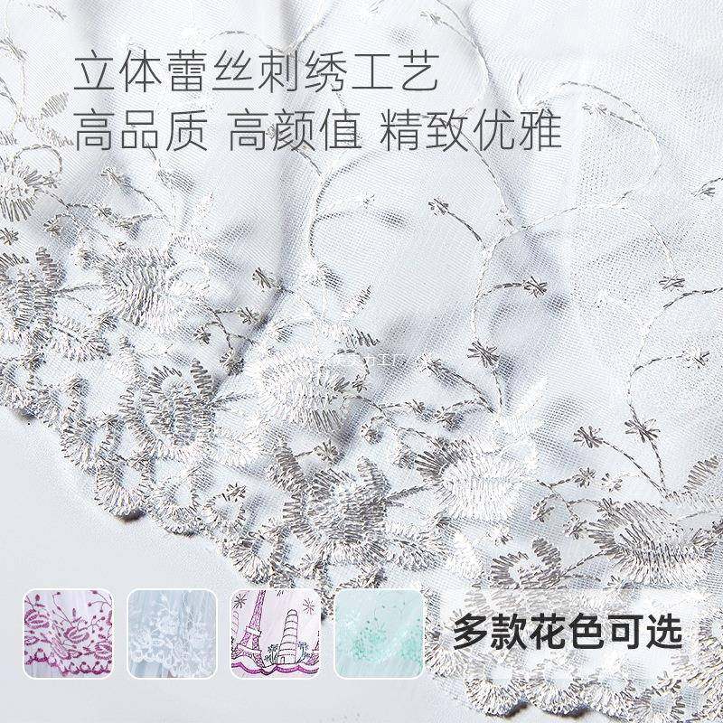 婴儿床蚊帐全罩yecwz-22宝式通用支架杆免打蚊帐罩新生宝带公主风