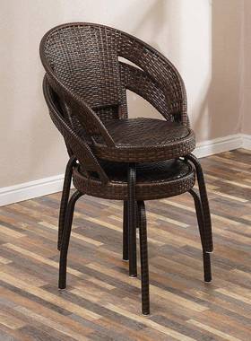 。藤椅人三件套小茶几现阳台小桌PNQ椅户外庭院代约单组合腾编简