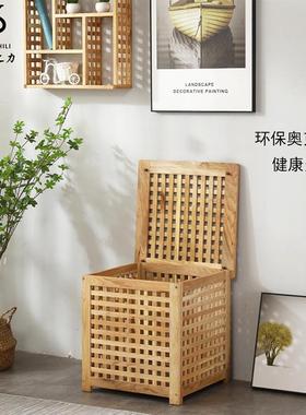 实XBI木网格收箱家用场储物柜服装店整商理箱网红纳质款木储物箱