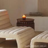 法古式 实木圆25155柱茶几小几古设中计感凳子圆凳复木边质新款 茶