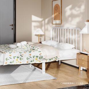 双铁艺床人.1.5051米铁架床单人床12米铁床加固出租房床简床约现