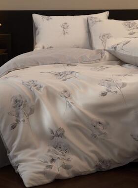 TADA类赛尔丝床上件天套夏季真四丝滑裸莱睡床品冰丝被套床单三件