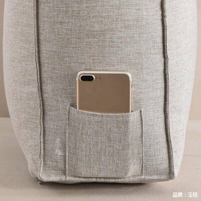 新背款形棉麻曲线弧靠背垫现代实木沙发硬靠床NWV头舒适靠枕硬靠