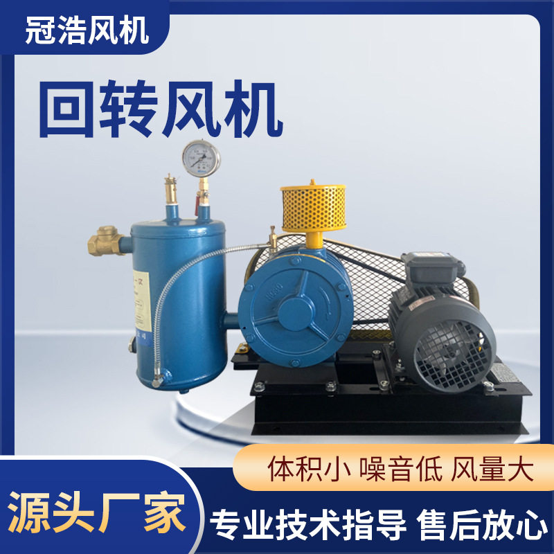 回转风机 低噪音曝气风机 一体化污水处理设备用风机 回转鼓风机