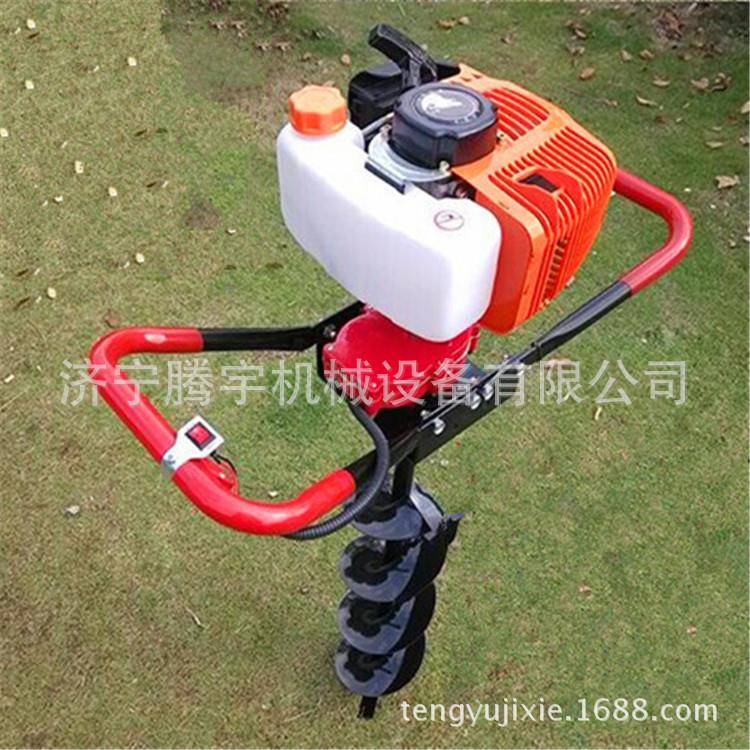 买小型油种汽树挖坑机多少自产自钱销四块冲程地钻LOT钻坑机冰钻