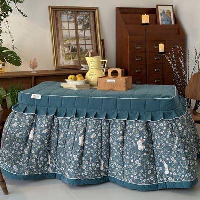 新款冬季可PDD10065拆卸正方形形加烤火拉链长方取厚电暖暖茶几桌