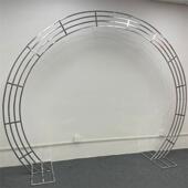 庆道具立体圆形礼铁婚艺门户外婚背景布置半圆四杠大ROI拱型舞台