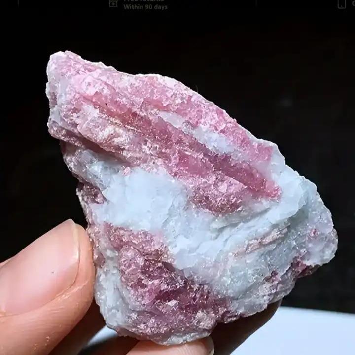新品东海天然晶矿石宝JQH石红碧工玺水饰矿标摆件装品艺家居