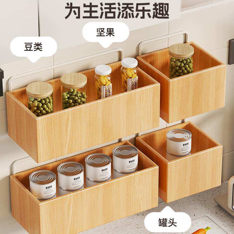 实木房葱调料IJR品置物架墙上姜蒜调味料收纳架卫生架间厨浴室整