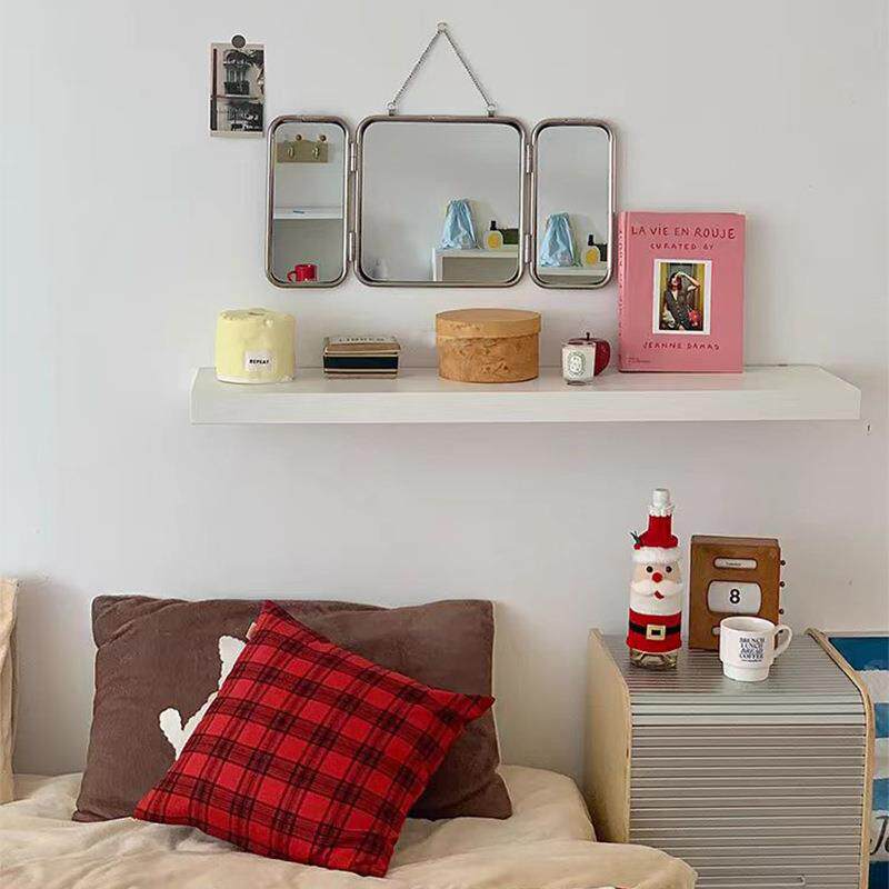 623风复古折叠化妆镜宿舍桌面便式梳台镜室子家携用卧挂墙壁挂俏