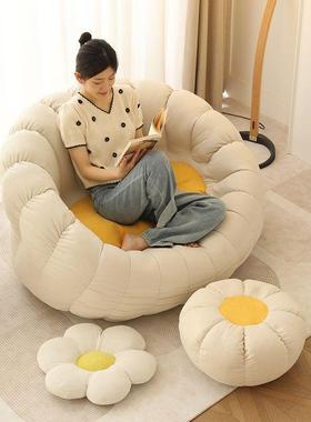 懒人发豆袋家用网卧沙室可躺可睡红阳台休闲椅躺卧室榻IQX榻米小