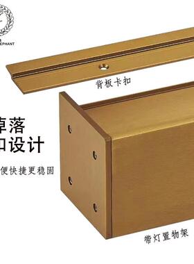 一字型合金上墙光置物架属铝XWB006壁挂式展发示层板LED墙面装金