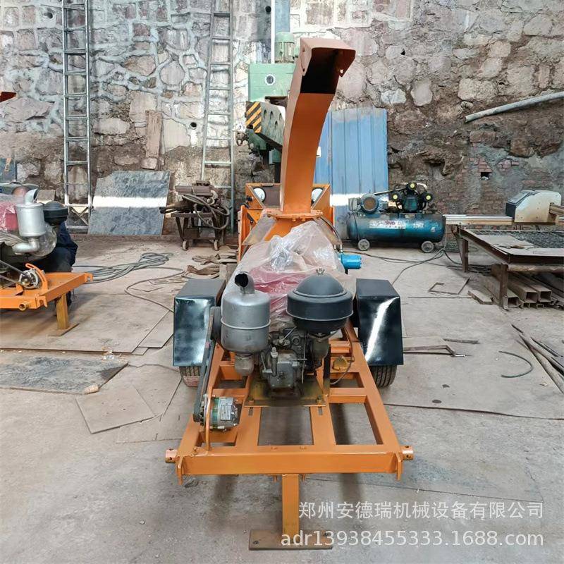 场果可林移动式枝条粉碎机农用苗木碎枝剪机修树枝打IJC碎园机