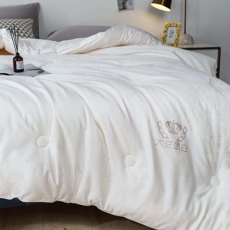 A类母婴级纯棉大豆被100全棉大豆植物纤维被芯保暖冬被春秋薄被子