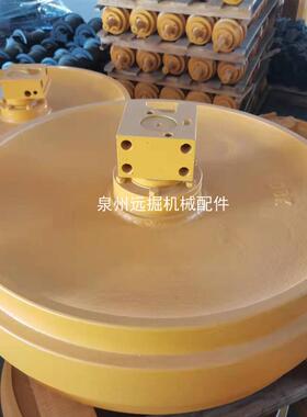 D8K引导轮推土机底盘导向轮D8K单边双边支重轮耐磨齿块支重轮拖轮