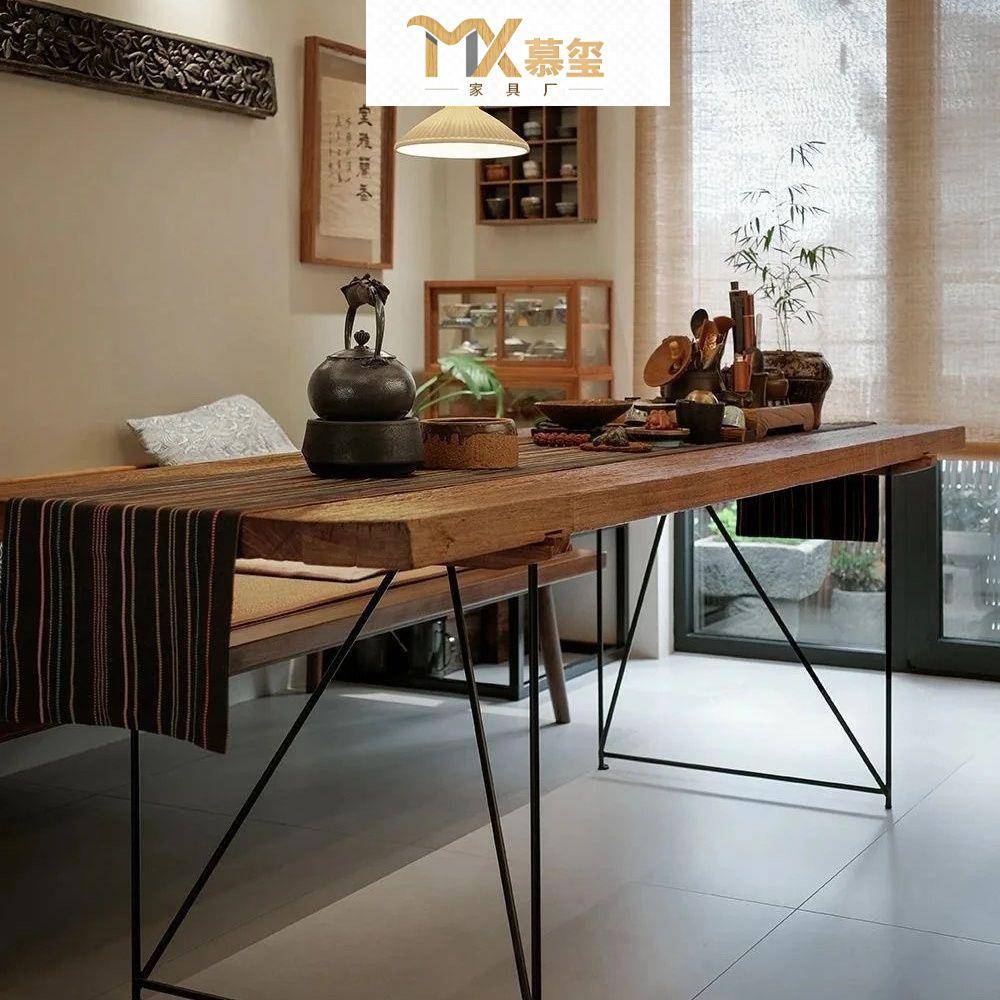 实木电脑桌双人电竞桌家用台式卧室办公工作台长条书桌工作台