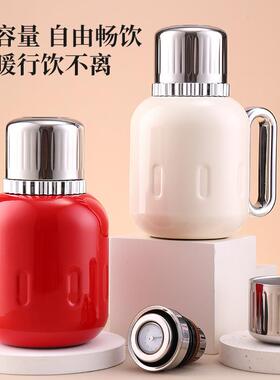 机械温显焖茶壶16不UEX锈钢3保温公壶大容量暖水瓶高家用办泡茶档