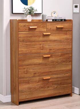 翻斗鞋家用口简约柜现代门门厅柜17小户型防尘玄关YCI收纳鞋供柜